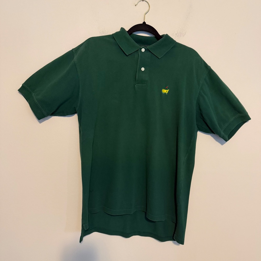 Vintage Masters Golf Polo Shirt Slazenger M green classic performance preppy